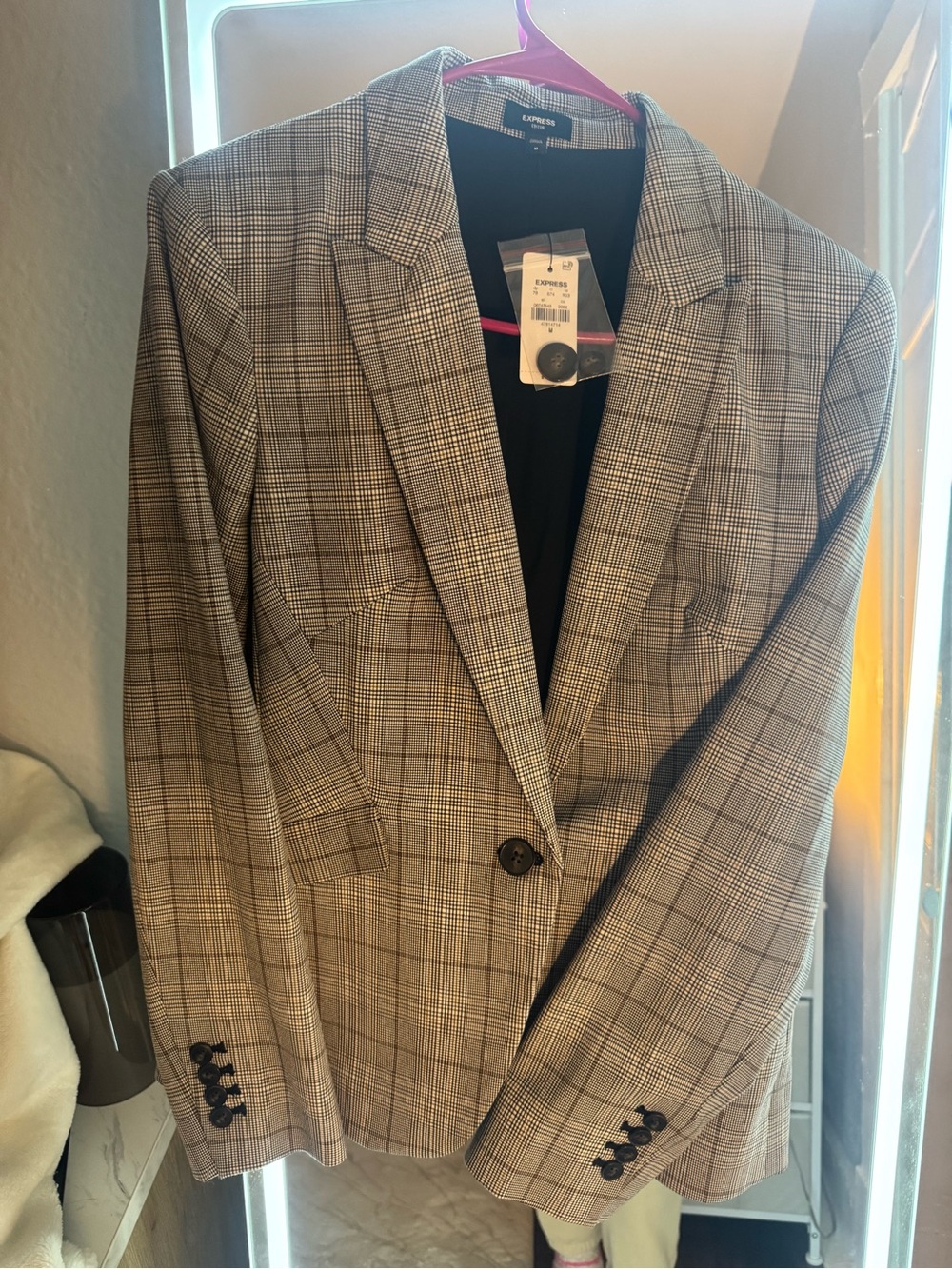 Express Plaid Suit Jackets with pants